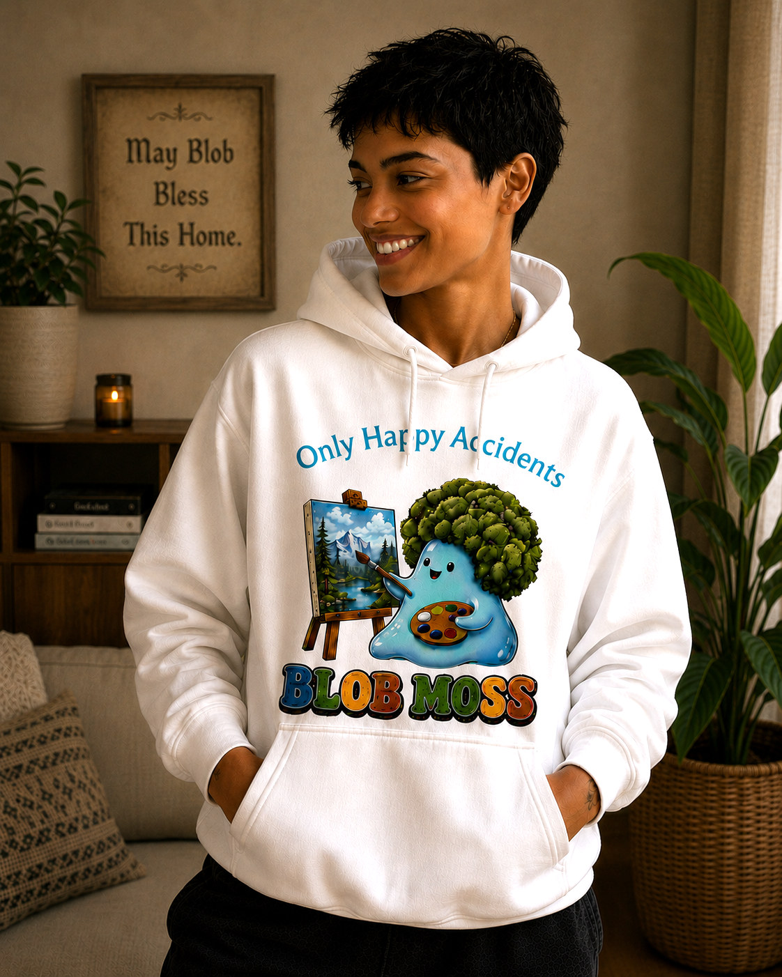 "Blob Moss" Premium Hoodie