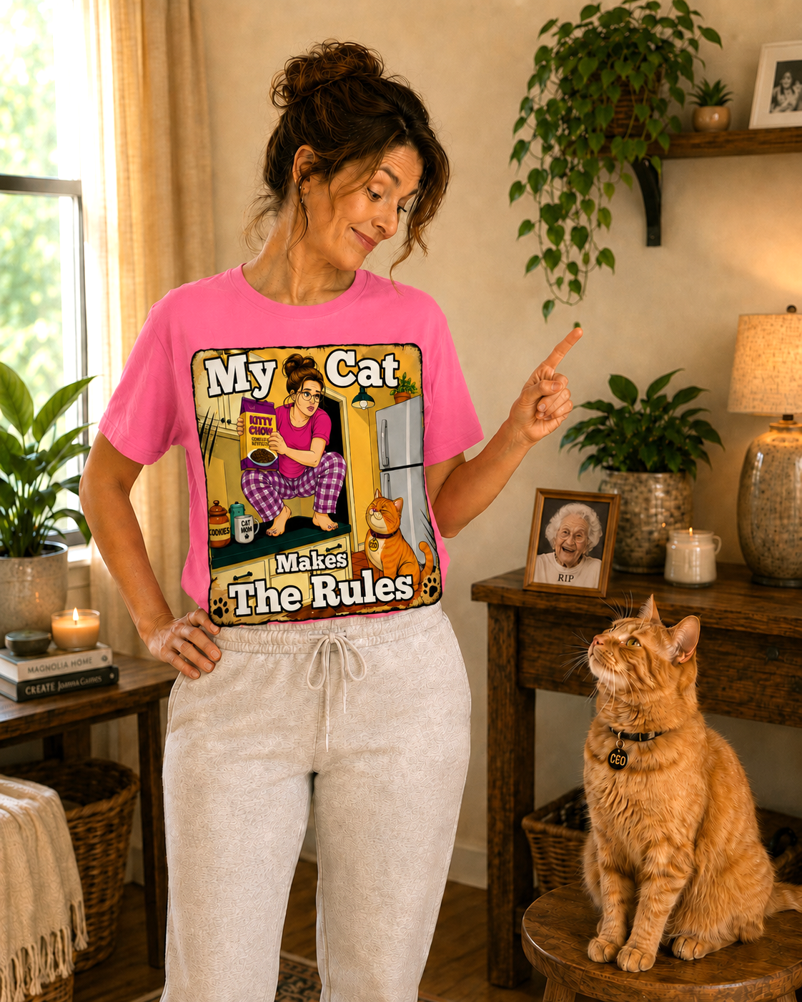 "My Cat Makes The Rules" Original Tee