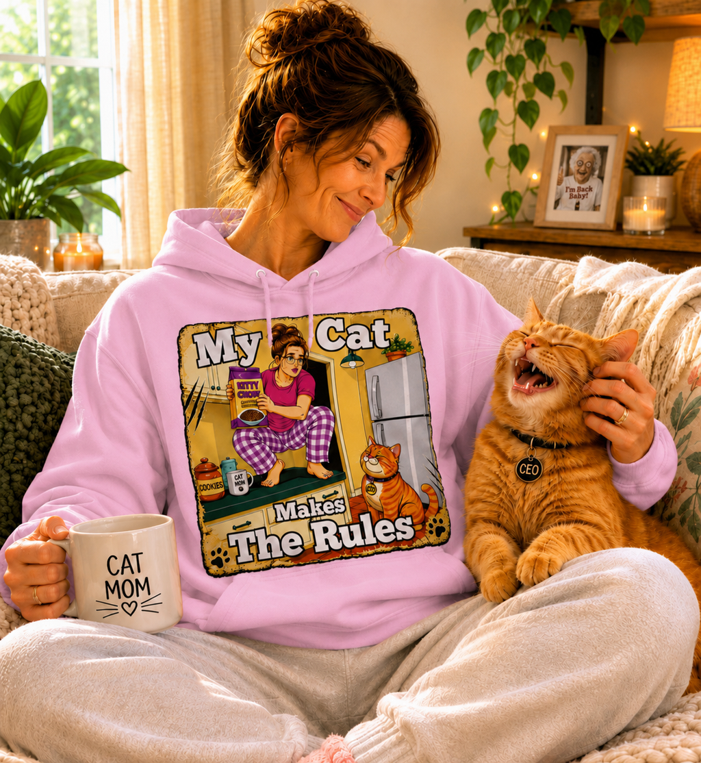 "My Cat Makes The Rules" Premium Hoodie