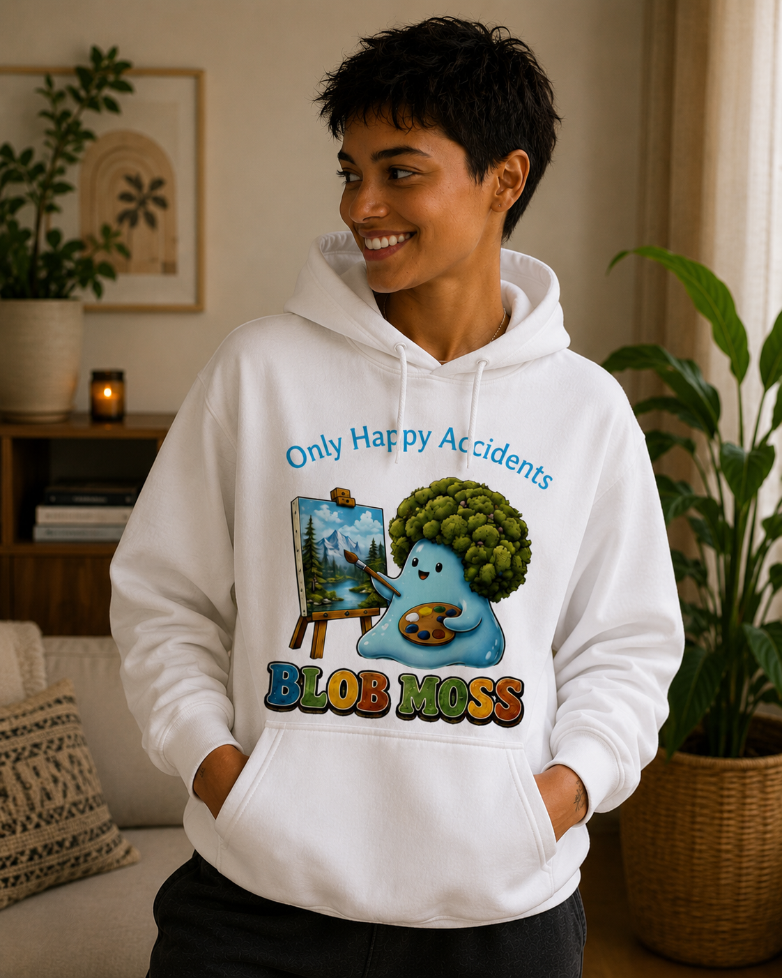 "Blob Moss" Premium Hoodie